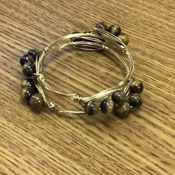 bourbon & boweties inspired wire wrapped bracelet - Picture 4 of 5